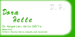 dora helle business card